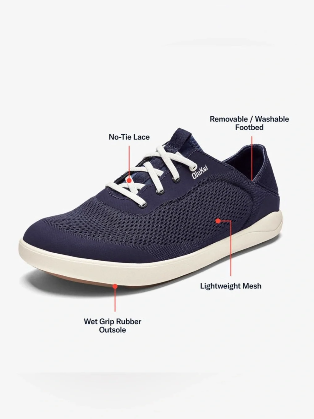 OluKai Moku Pae Men’s Breathable Boat Shoes